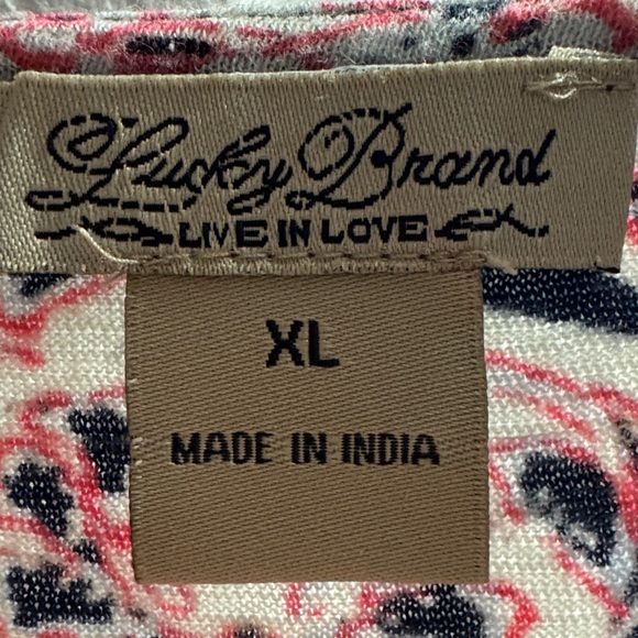 Lucky Boho Handkerchief Pattern Drop Shoulder Top - Picture 5 of 5